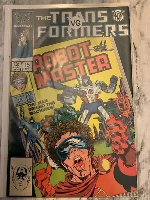 Buy The Transformers 15 - 1st Print Marvel 1986 VG Gen One RotB G1 Key Robot Master • 19.99£