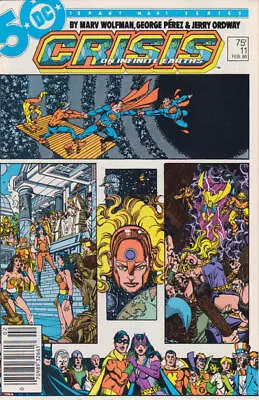 Buy Crisis On Infinite Earths #11 (Newsstand) FN; DC | George Perez - We Combine Shi • 7.98£
