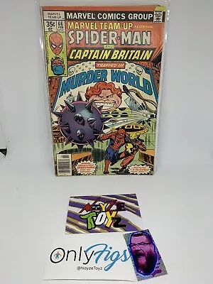 Buy 1978 Marvel Team-Up Spider-Man 1st Captain Britain #66 Arcade Newsstand Bronze • 12.06£