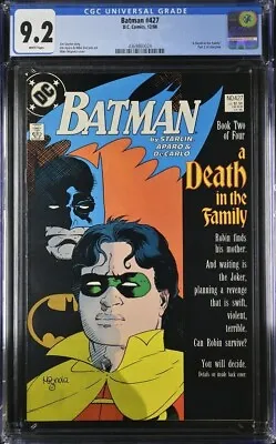 Buy Batman 427 (9.2 NM-) Death In The Family Pt 2  (1988) • 72.38£