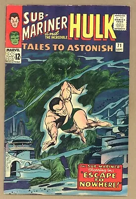 Buy Tales To Astonish 71 FVF Sub-Mariner Hulk! Colan Kirby Esposito 1965 Marvel T484 • 30.76£