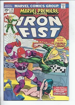 Buy Marvel Premiere  #18  (  Vf+  8.5  )   4th  Iron Fist     Nice Book • 16.14£