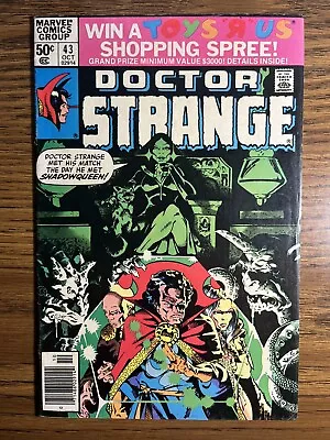 Buy Doctor Strange 43 Newsstand 1st App Shadowqueen Michael Golden Cover Marvel 1980 • 7.84£