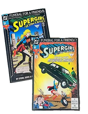 Buy Action Comics #685 Supergirl In (Funeral For A Friend) #2 Jan, 1993 3rd Print NM • 97.32£