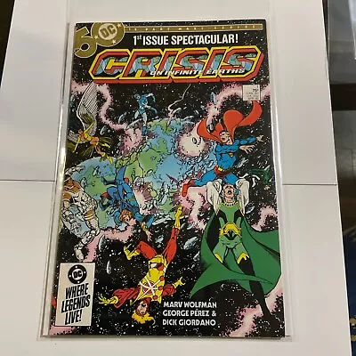 Buy Crisis On Infinite Earths #1 VF-NM 1st DC Appearance Blue Beetle HIGH GRADE 1985 • 7.08£