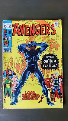 Buy The Avengers 87 Bronze Age Black Panther Origin Cents • 55£