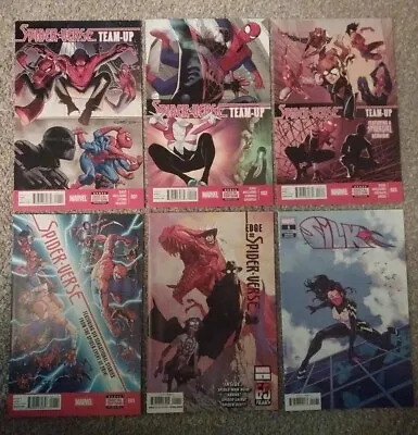 Buy Spider-Verse Team-Up 1, 2, 3 & Spiderverse 1 Edge Of The Spiderverse 1 & Silk 1 • 31.61£