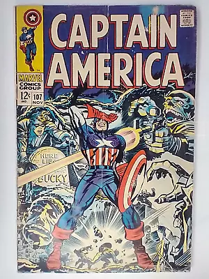 Buy Marvel Comics Captain America #107 1st Appearance Doctor Faustus VG/FN 5.0 • 23.12£