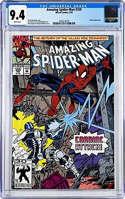 Buy Amazing Spiderman 359 CGC 9.4 White Pages! • 51.25£