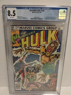 Buy Incredible Hulk #259 CGC 8.5  Marvel Comics  1981 **FREE SHIPPING** 🇺🇸🇺🇸 • 52.18£