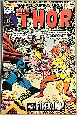Buy The Mighty THOR Comic Book #246 Firelord Jane Foster April 1976 Bronze Age 25¢ • 9.63£