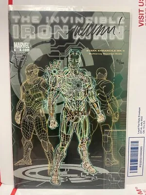 Buy Invincible Iron Man #500, Signed By Mat Fraction, Dynamic Forces COA 42/300 • 19.77£