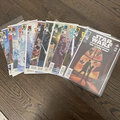 Buy Star Wars Clone Wars Newstand Variant 1-12 Comic Lot.  Full Run. 1st Ahsoka • 716.19£