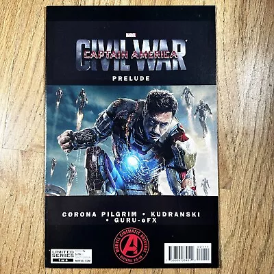 Buy Captain America Civil War Prelude #1 Robert Downey Jr Photo Cover Marvel 2015 NM • 21.31£
