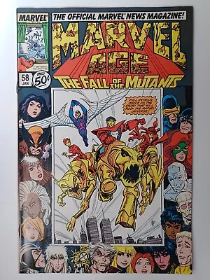 Buy Marvel Age #58 - Fall Of The Mutant Preview - Frame Cover - We Combine Shipping! • 3.98£