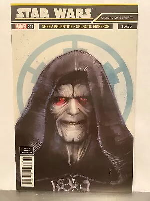 Buy 2018 Marvel Star Wars # 49 Sheev Palpatine Galactic Icons Variant  Comic Book • 20.11£
