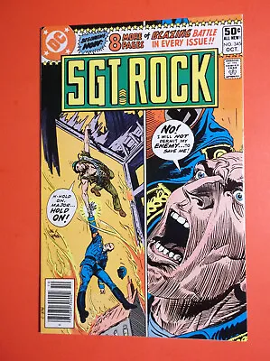Buy Sgt Rock # 345 - Vf/nm 9.0 - Iron Major Cover & Appearance - 1980 Dc War • 11.17£