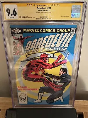 Buy Daredevil #183 CGC SS 9.6 Signed By Frank Miller • 279.99£