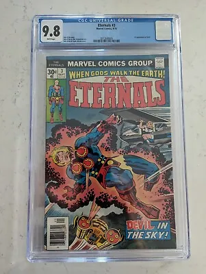 Buy Eternals 3 CGC 9.8  1976 1st Appearance Of Sersi WHITE Pages • 216.83£