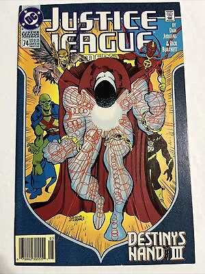 Buy JUSTICE LEAGUE AMERICA #74 (Destiny ‘s Hand P3) DC Comics 1993, NM, Bag & Board • 3.15£