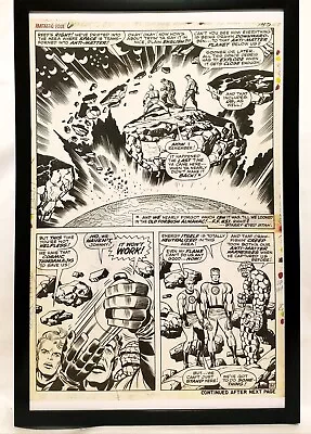 Buy Fantastic Four Annual #6 Pg. 35 By Jack Kirby 11x17 FRAMED Original Art Poster M • 47.20£