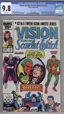 Buy Vision And The Scarlet Witch #12 Cgc 9.8 1st Wiccan & Speed Young Avengers • 91.94£