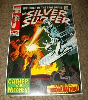 Buy Silver Surfer 12 - Abomination & Hulk - 1970 Bronze Age - Very Fine 8.0 • 39.97£