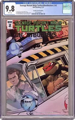 Buy Teenage Mutant Ninja Turtles Ghostbusters II #2RI Tran 1:10 CGC 9.8 2017 • 217.74£