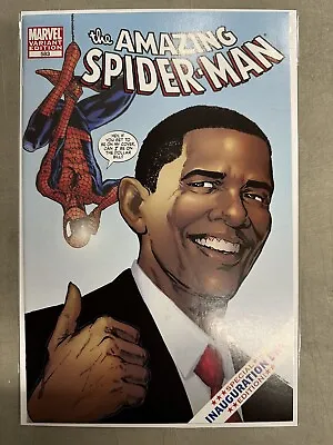 Buy Amazing Spider-Man #583 1st Print Barack Obama Variant Inauguration Marvel Comic • 160.69£