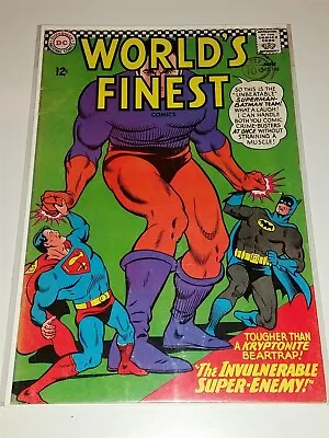 Buy Worlds Finest #158 Fn (6.0) June 1966 Batman Superman Dc Comics * • 19.99£