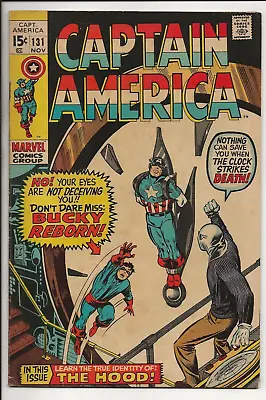 Buy Captain America #131 (Marvel Comics 1970) VG/FN Bucky Reborn Red Skull Stan Lee • 7.11£