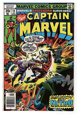 Buy Captain Marvel Vol 1 No 54 Jan 1978 (VFN+) (8.5) Bronze Age • 10.99£