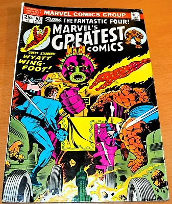 Buy Fantastic Four, Marvel's Greatest Comics #62, Mar. 1975, Marvel Comics-$0.25, VG • 2.36£