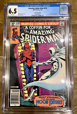 Buy The Amazing Spider-Man #220 CGC GRADED 6.5. WP.  Marvel Comics 1981. • 18.97£