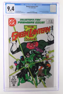 Buy Green Lantern #201 - D.C. Comics 1986 CGC 9.4 Cover Reads   Green Lantern Corps. • 55.44£