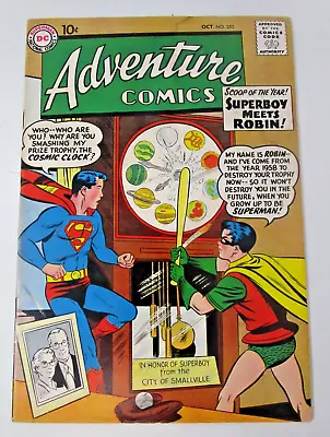 Buy Adventure Comics #253 1958 [VG+] 1st Meeting Superboy & Robin Silver Age DC Key • 76.75£
