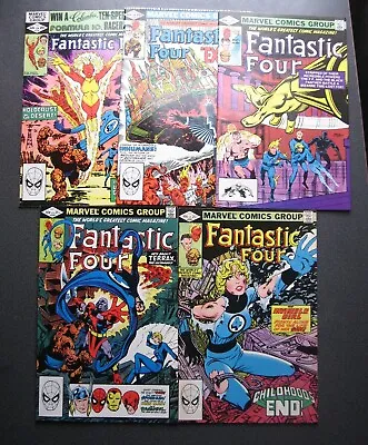 Buy FANTASTIC FOUR Lot Of 5 Comics 239 240 241 242 245 Marvel 1982 High Grade • 35.75£