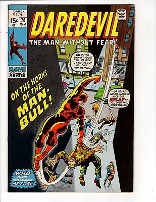 Buy Daredevil #78 Marvel 1971 (THIS BOOK HAS MINOR RESTORATION SEE DESCRIPTION) • 18.40£