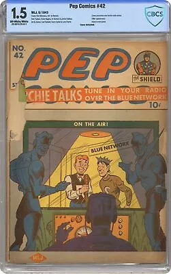 Buy Pep Comics #42 CBCS 1.5 1943 22-207412E-011 • 599.73£