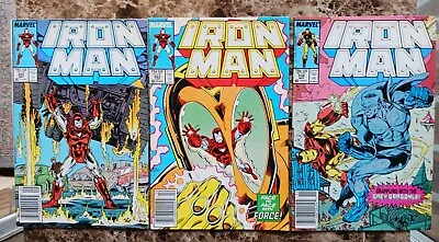 Buy Iron Man LOT: 222, 223, 236 FN/VF KEY! 1st App Of The 2nd Blizzard! (1987 1988) • 2.77£