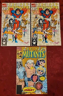 Buy New Mutants 87 2nd Print 1st Cable + 100 2nd And 3rd Print  Lot Of 3 • 11.92£