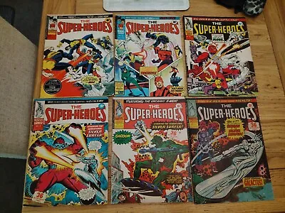 Buy The Super-Heroes, X 6 = 2,3,4,28,32,33 UK Marvel  1975, • 5.96£