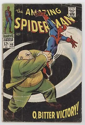 Buy Amazing Spider-Man 60 Marvel 1968 FR GD Stan Lee John Romita Kingpin • 30.44£