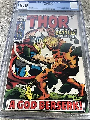 Buy Thor 166 CGC 5.0 Jack Kirby Art 2nd Appearance Warlock 7/1969 • 79.05£