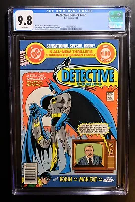 Buy DETECTIVE COMICS #492 CGC 9.8 - WP *MAN-BAT Appearance* HIGHEST GRADED COPY! • 184.18£