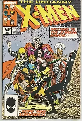 Buy Uncanny X-Men #219 : July 1987 : Marvel Comics. • 9.95£