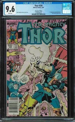Buy Thor #339 Newsstand CGC 9.6 White 1st Stormbreaker Walt Simonson Beta Ray Bill • 47.57£