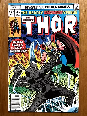 Buy MARVEL COMICS - THE MIGHTY THOR #265 - Bronze Age - CLASSIC COVER! VS. DESTROYER • 1.95£