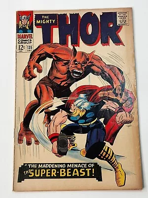 Buy Thor 135 1st Time Thor's Hammer Named Mjolnir 2nd App High Evolutionary 1966 • 17.37£