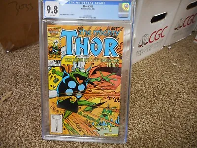 Buy Thor 366 Cgc 9.8 Marvel 1986 1st Cover Appearance Of Throg WHITE Pgs Loki Frog • 158.59£